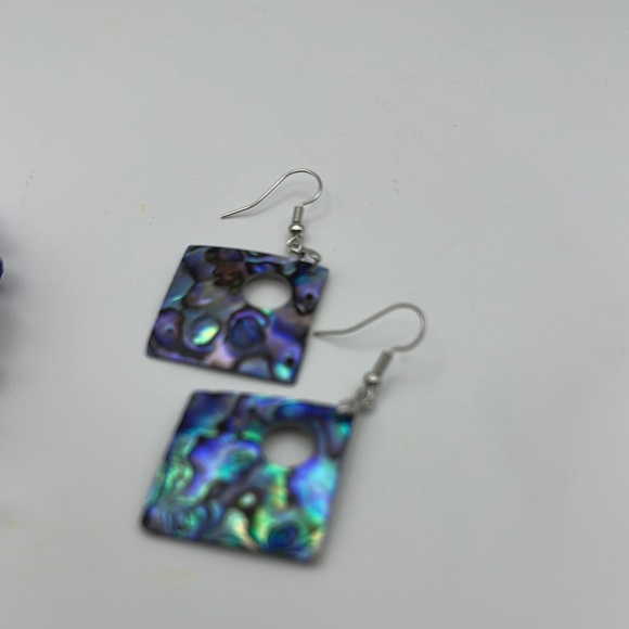 Elegant Abalone Shell Earrings - Picture 3 of 4